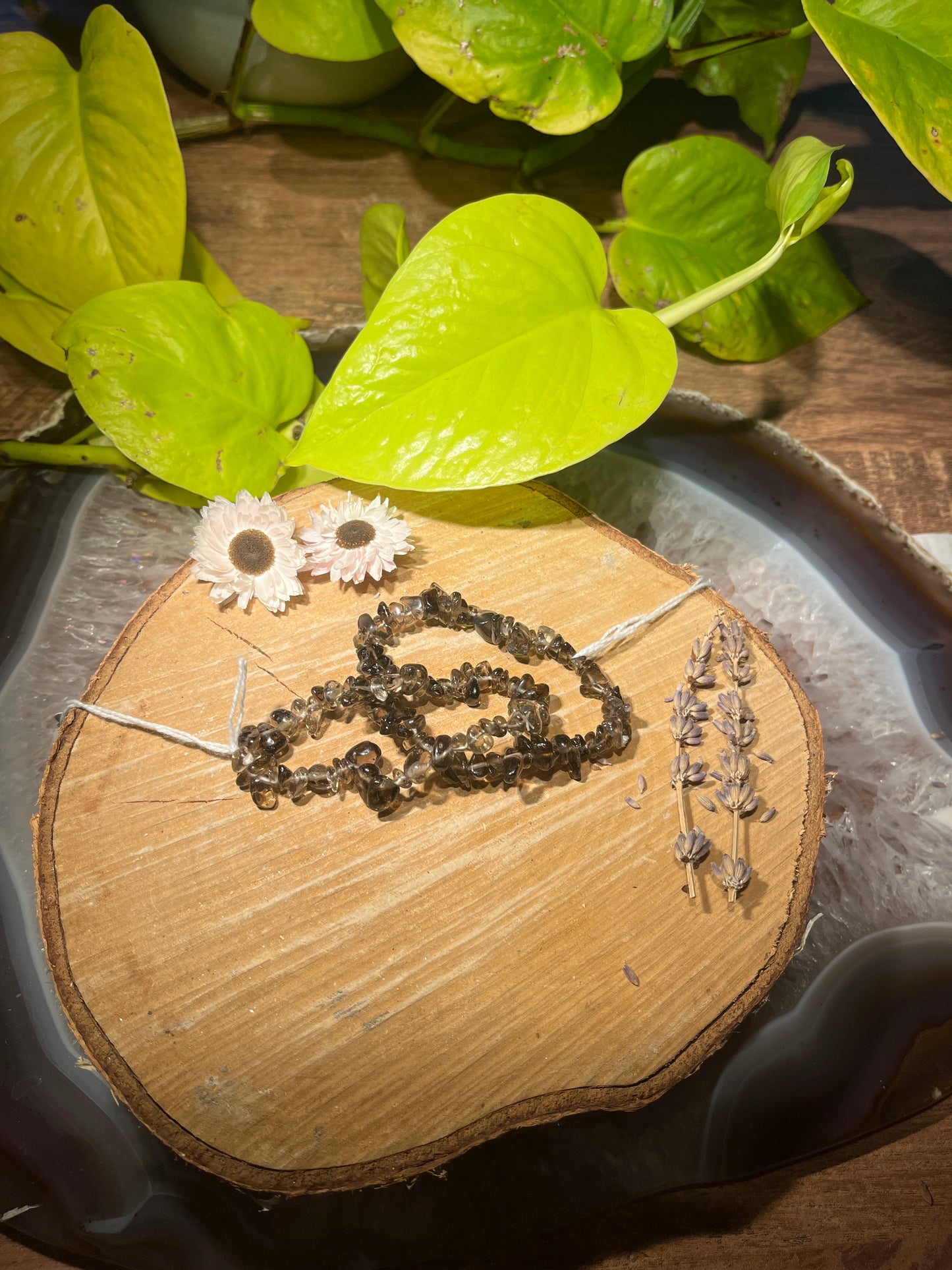 Rookkwarts splitarmband