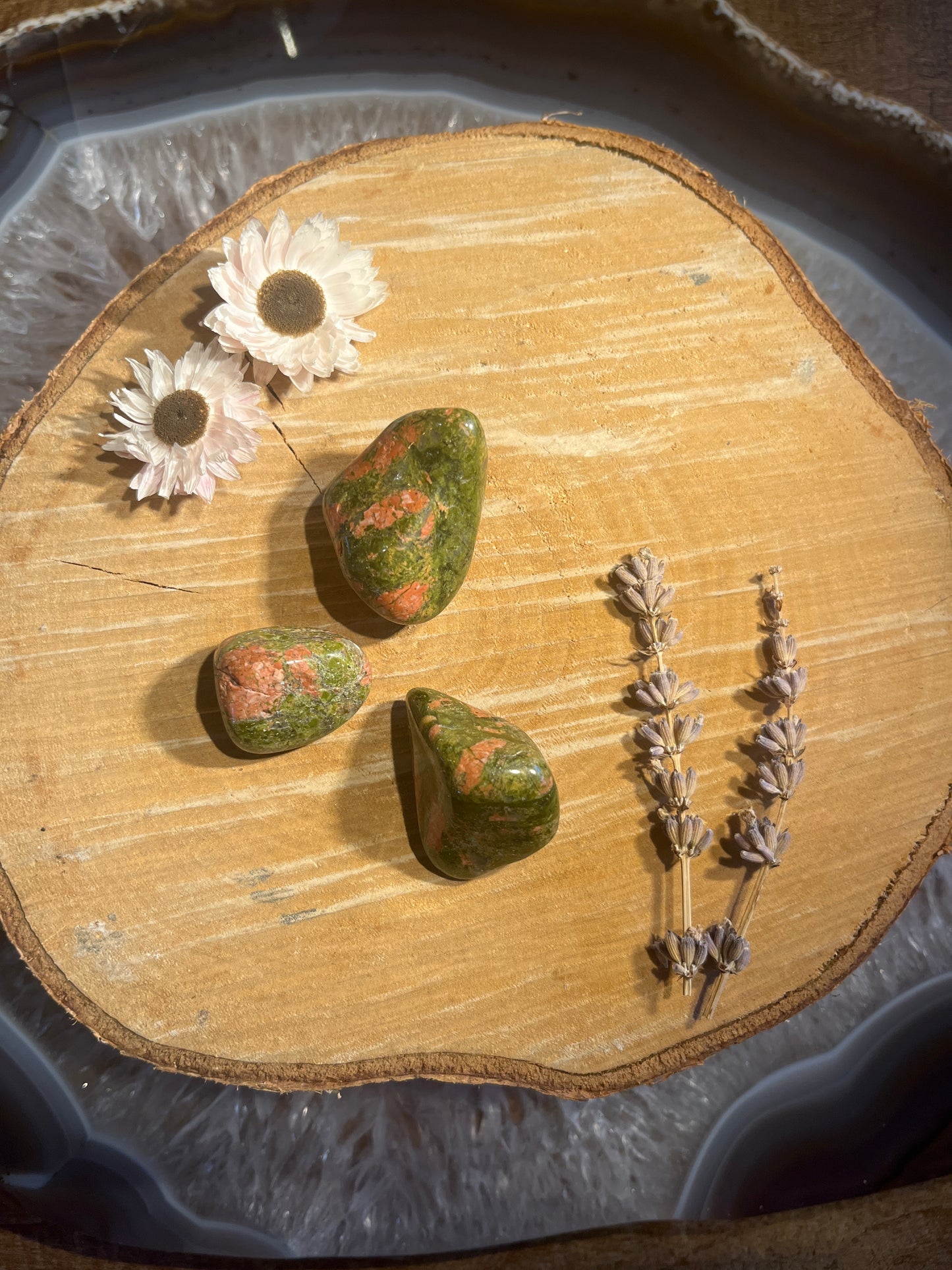 Unakiet trommelsteen