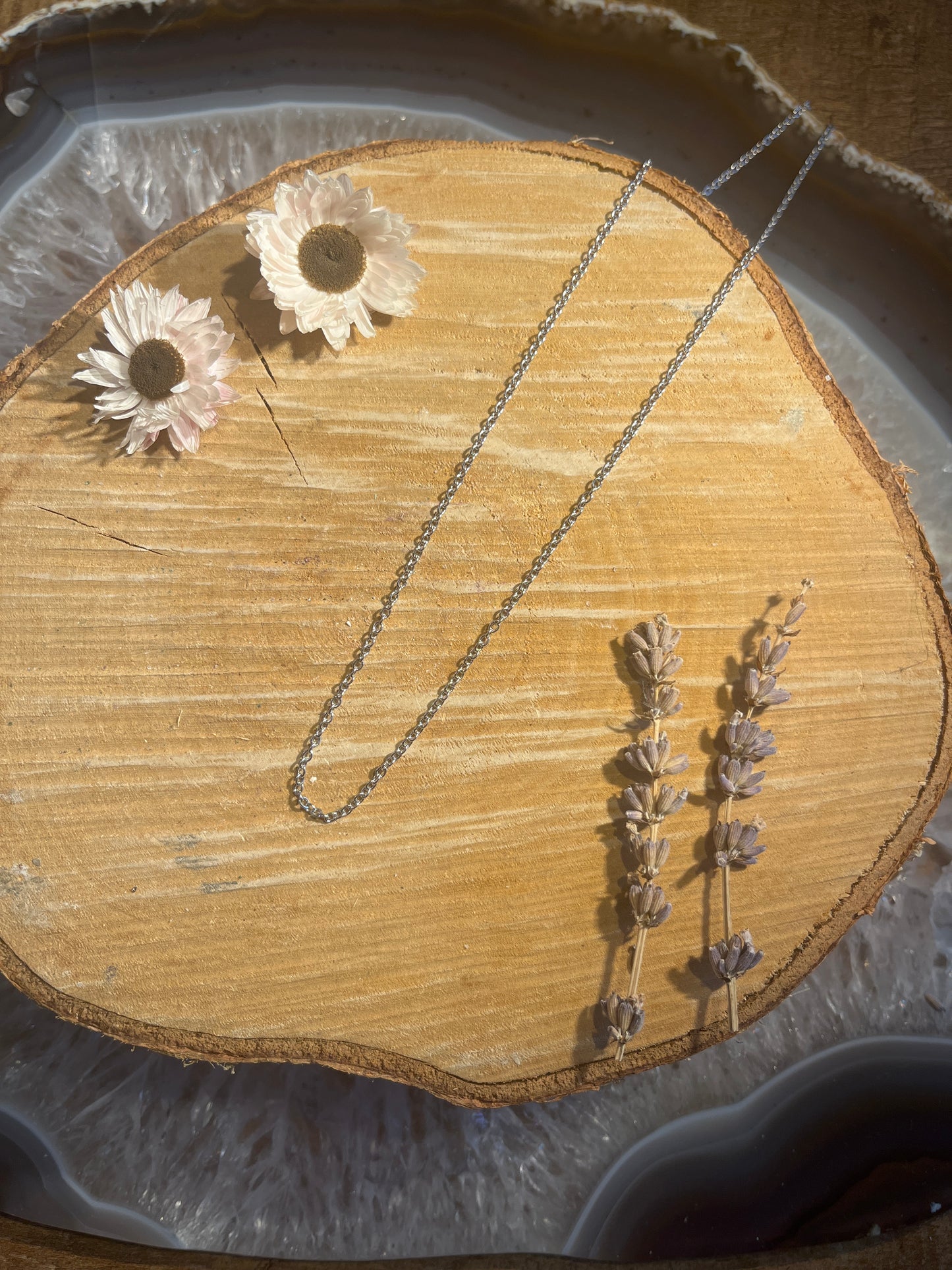 Zilverkleurige ketting