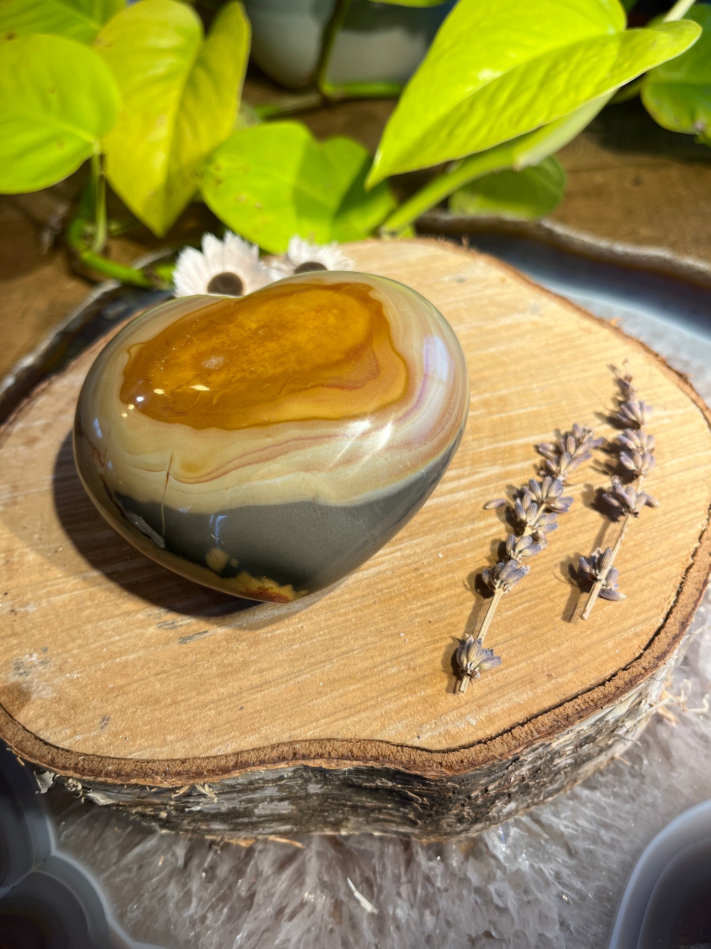 Polychroom jaspis hart