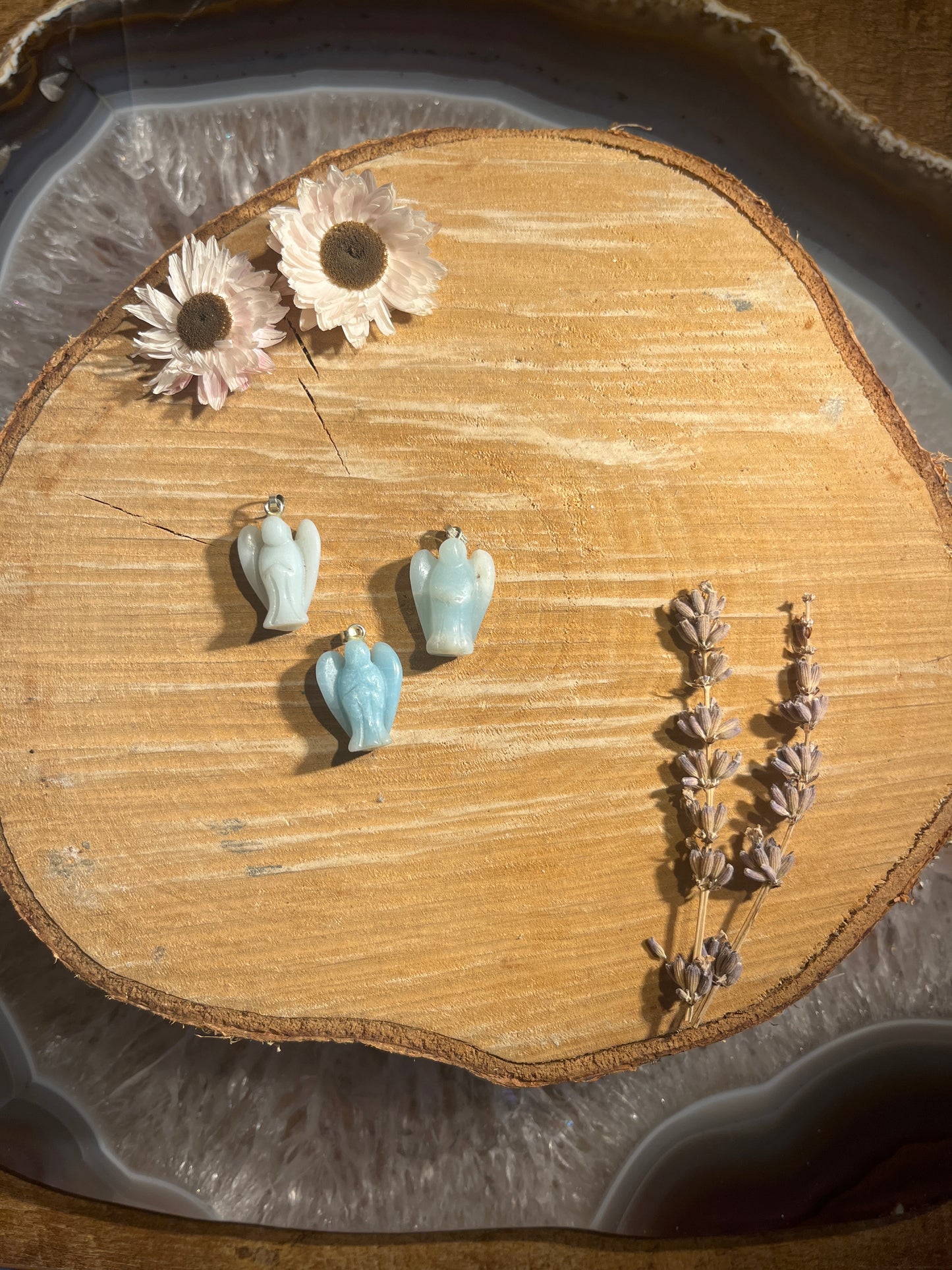 Amazoniet engel hanger