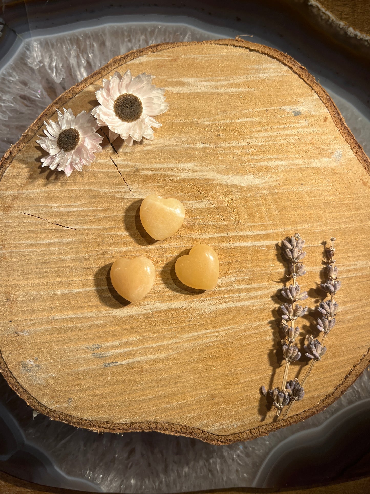 Gele calciet hartje