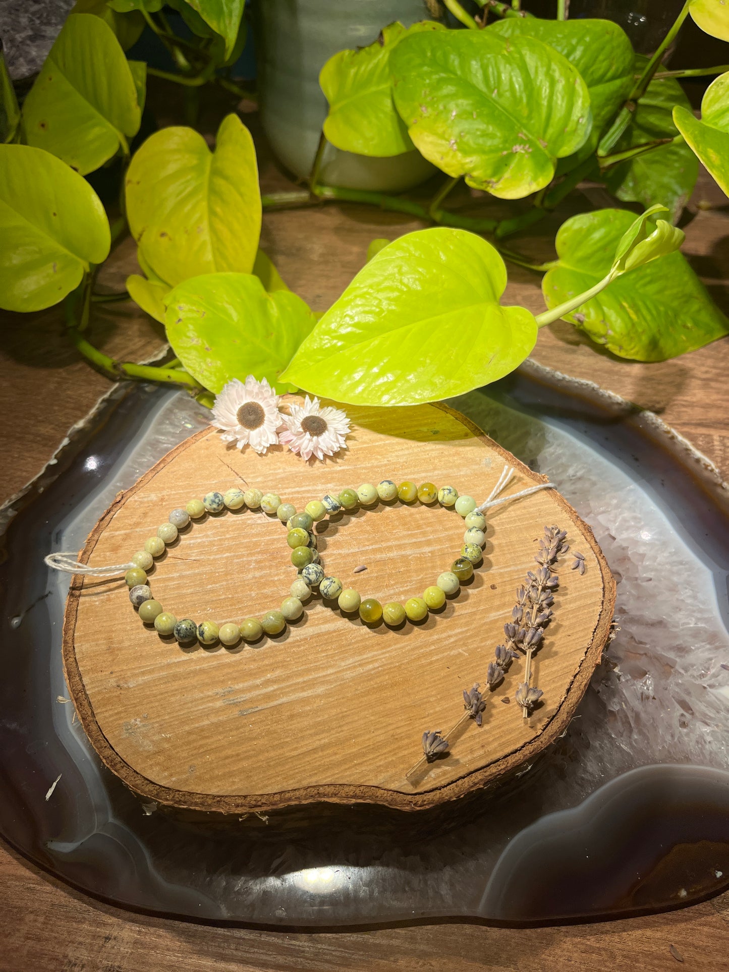 Serpentijn armband (8mm)