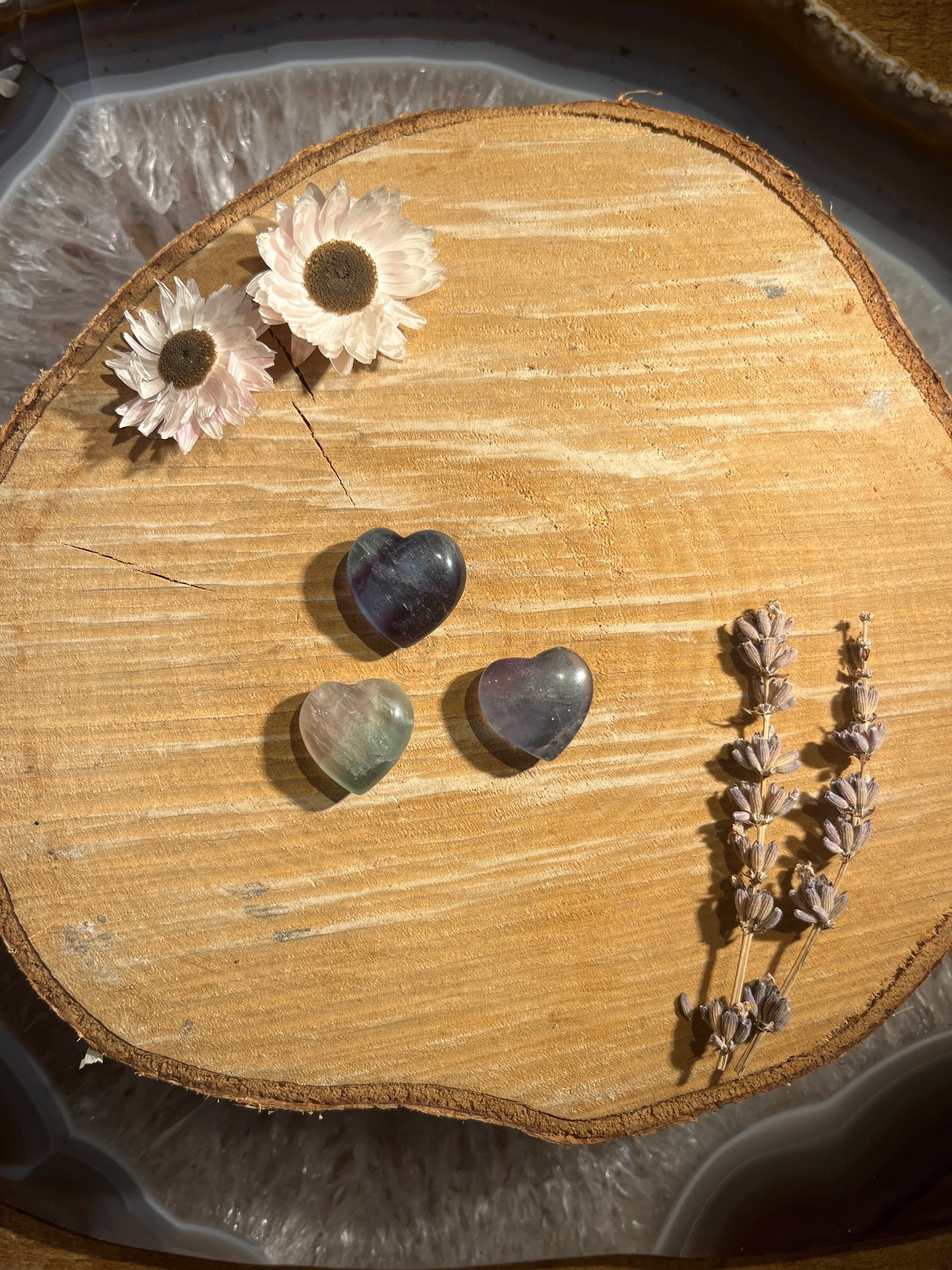 Regenboog fluoriet hartje