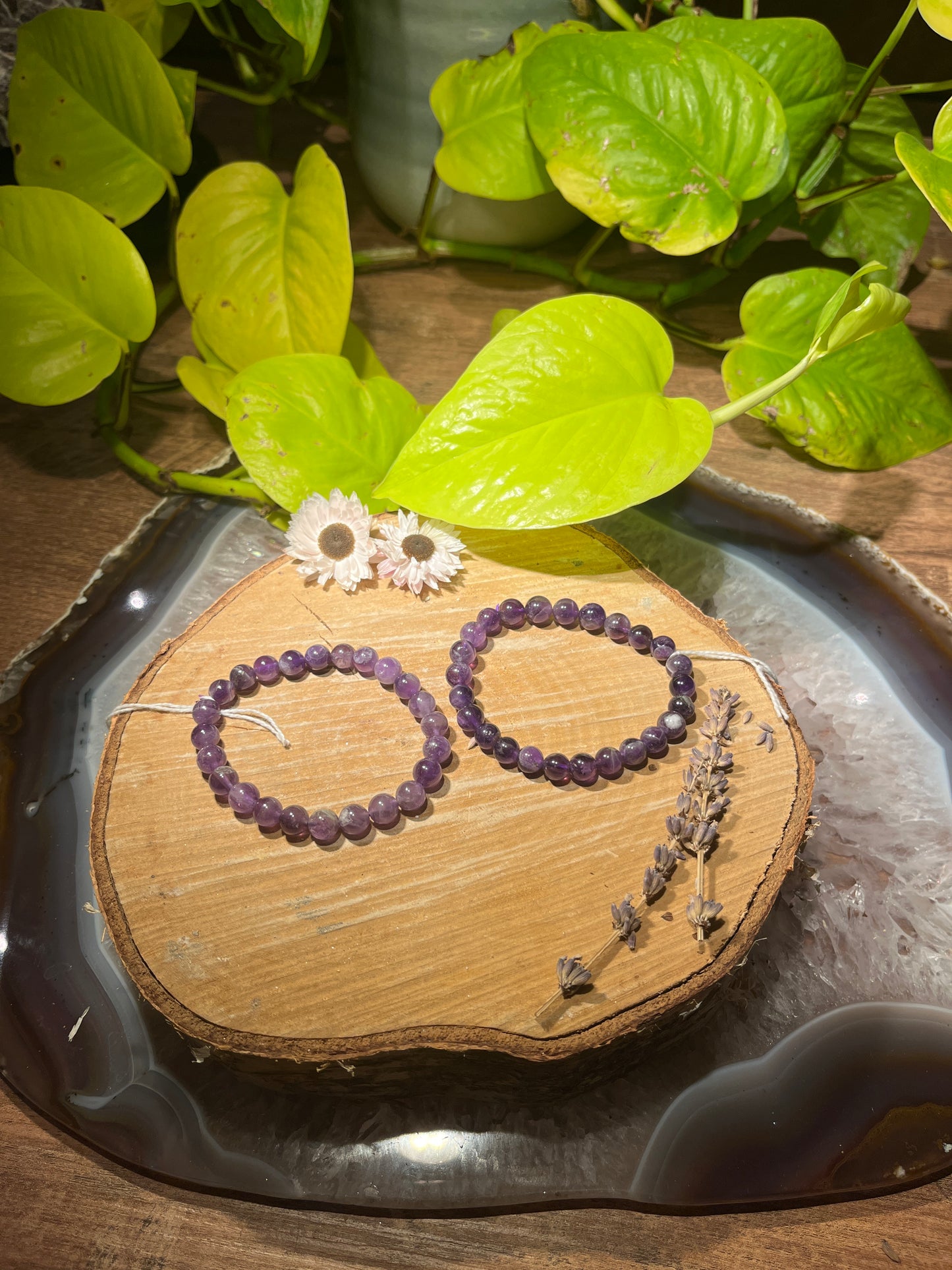 Amethist armband (8mm)