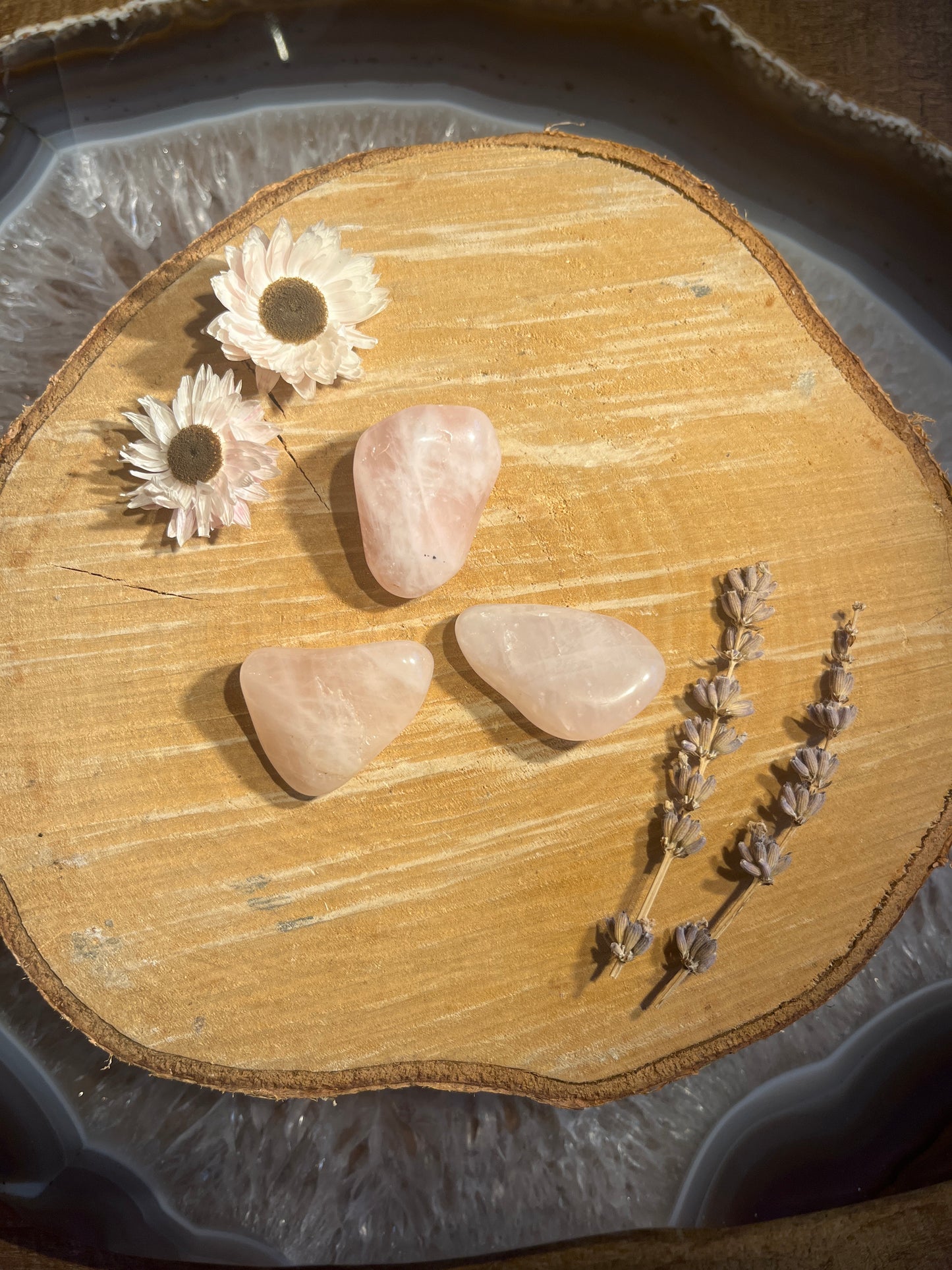 Rozenkwarts trommelsteen