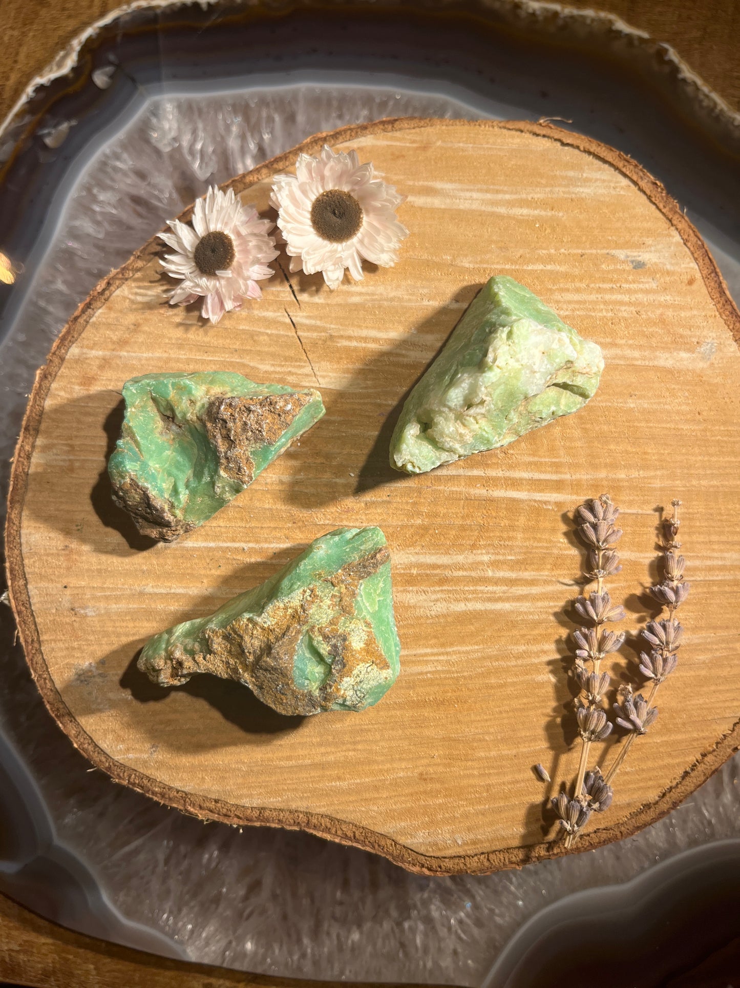 Chrysopraas A ruw brokje