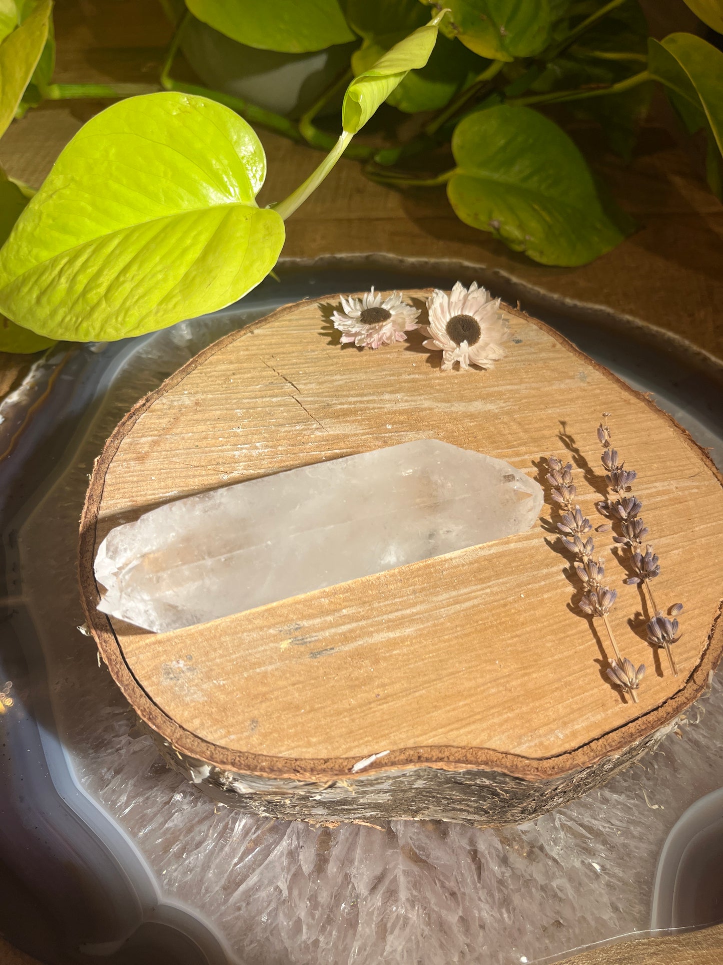 Bergkristal punt 3 A-kwaliteit