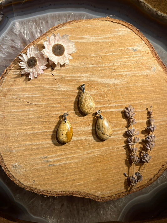 Landschap jaspis hanger