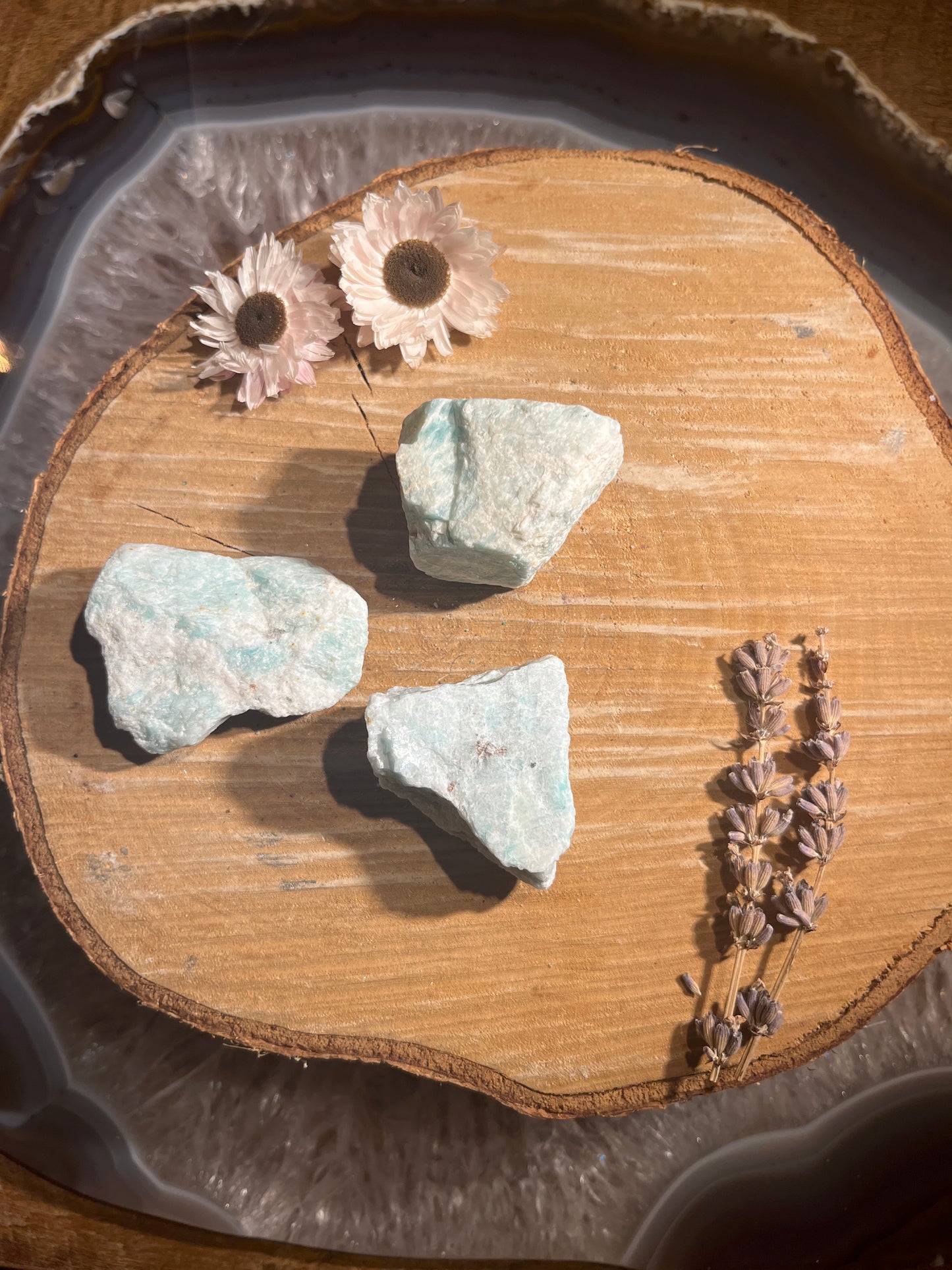 Amazoniet ruw brokje