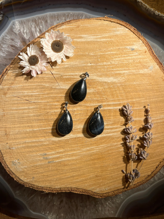 Valkenoog (blauwe tijgeroog) hanger