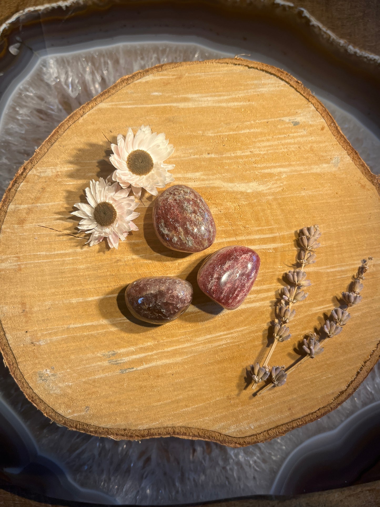 Aardbeienkwarts trommelsteen