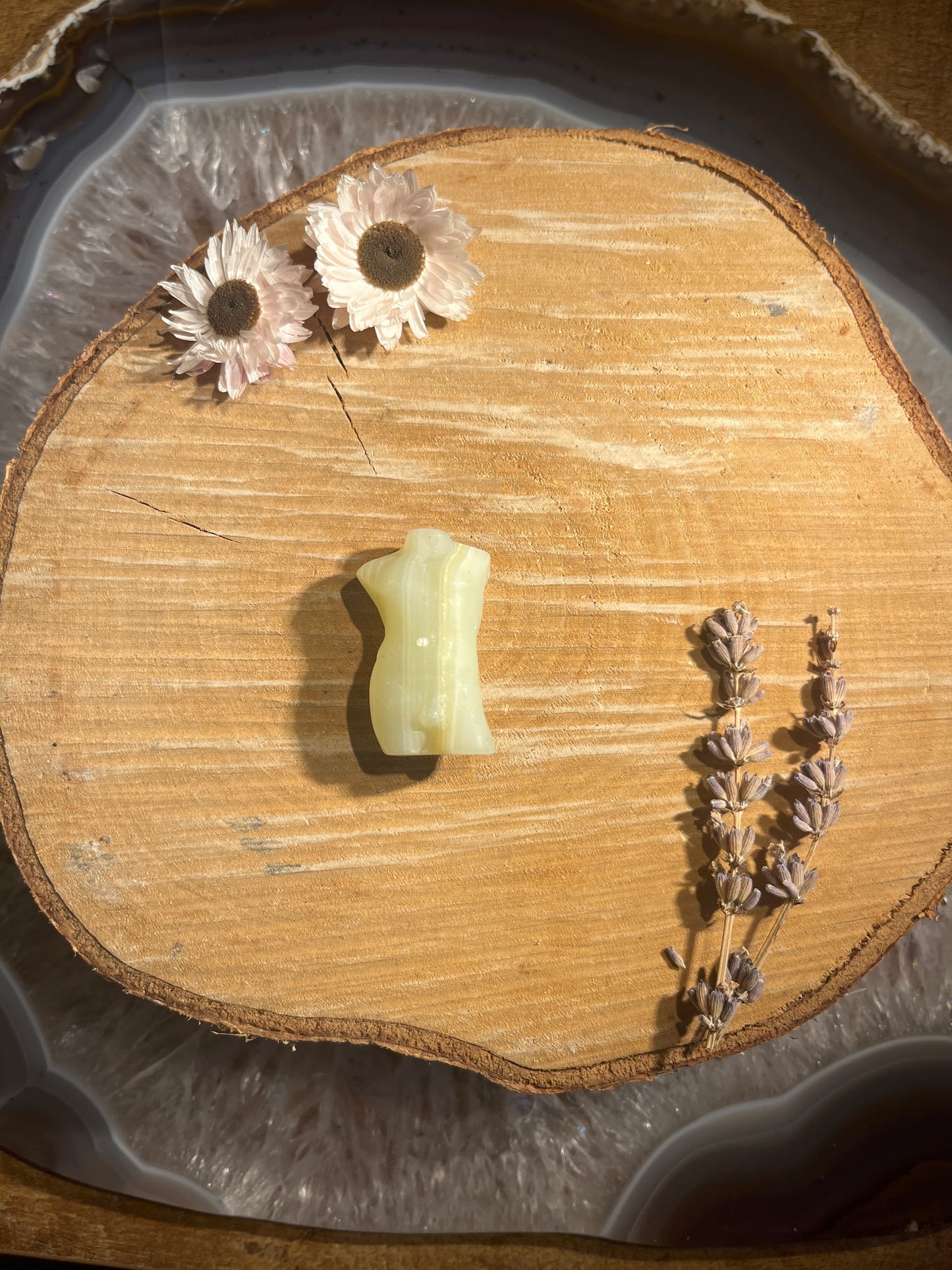 Pistache (groene) calciet torso