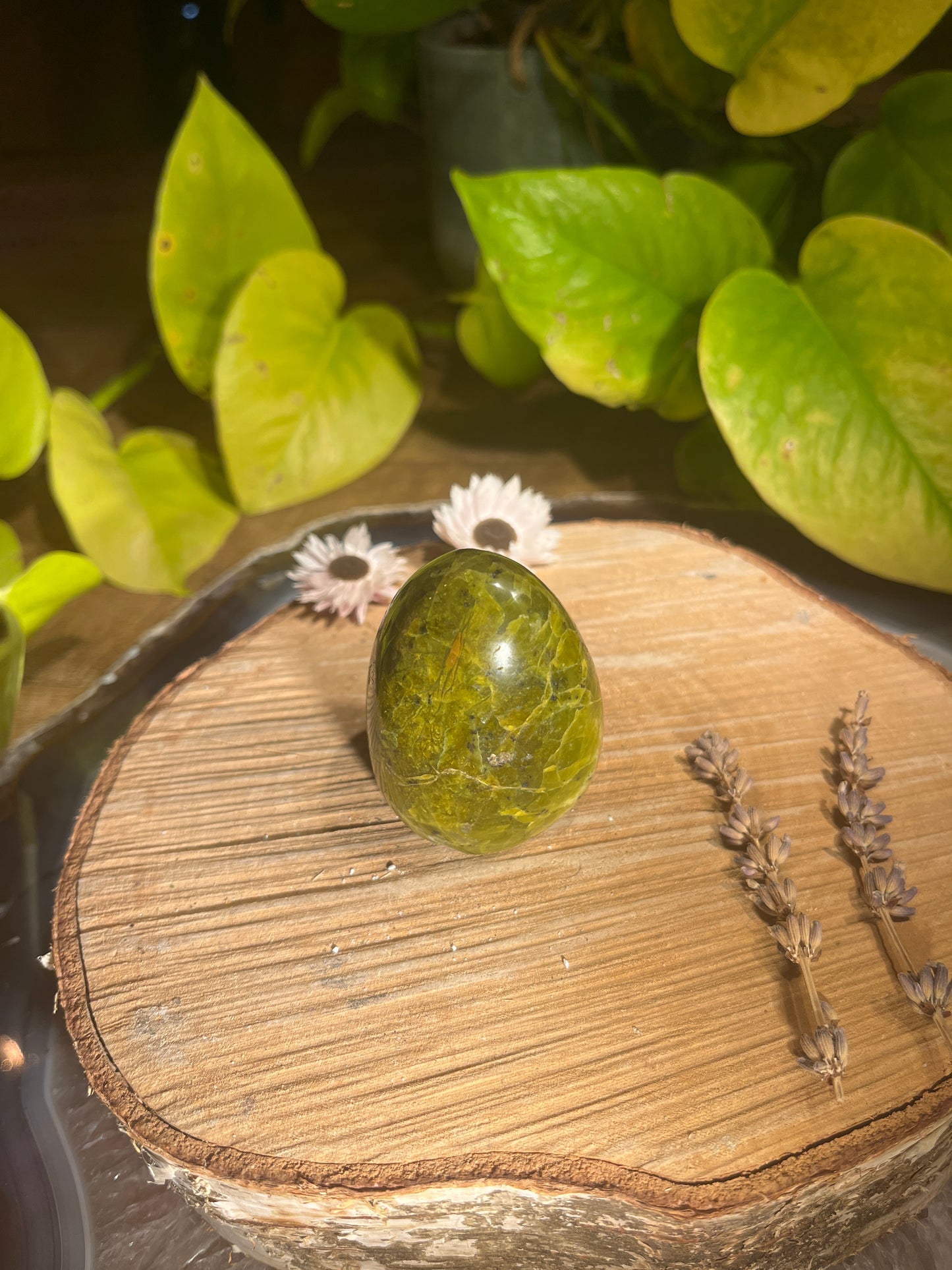 Groene opaal sculptuur 3