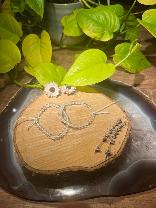 Bergkristal armband (6mm)