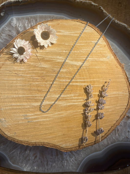 Zilverkleurige ketting