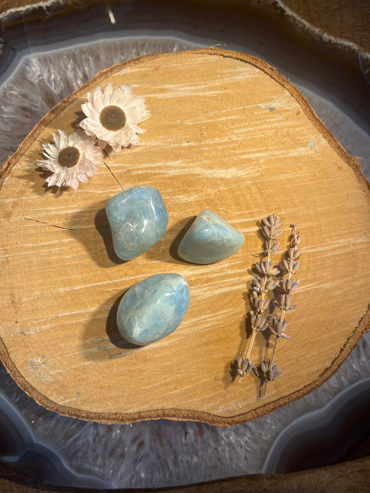 Aquamarijn A trommelsteen