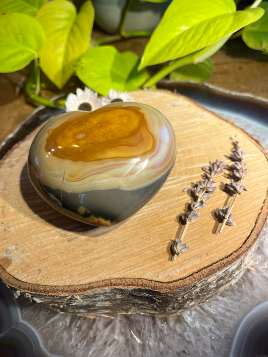 Polychroom jaspis hart