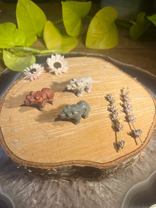 Speksteen beer klein