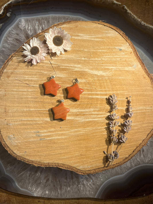 Rode jaspis ster hanger