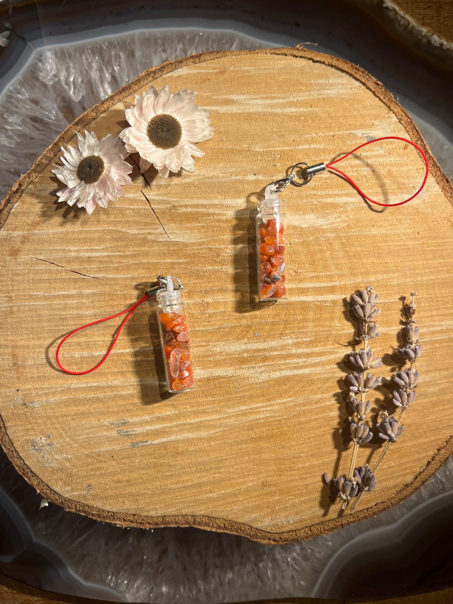 Carneool geluksflesje