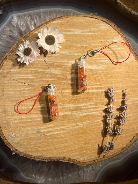 Carneool geluksflesje