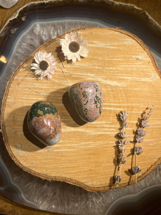 Oceaan jaspis handsteen