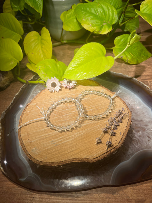 Bergkristal armband (8mm)