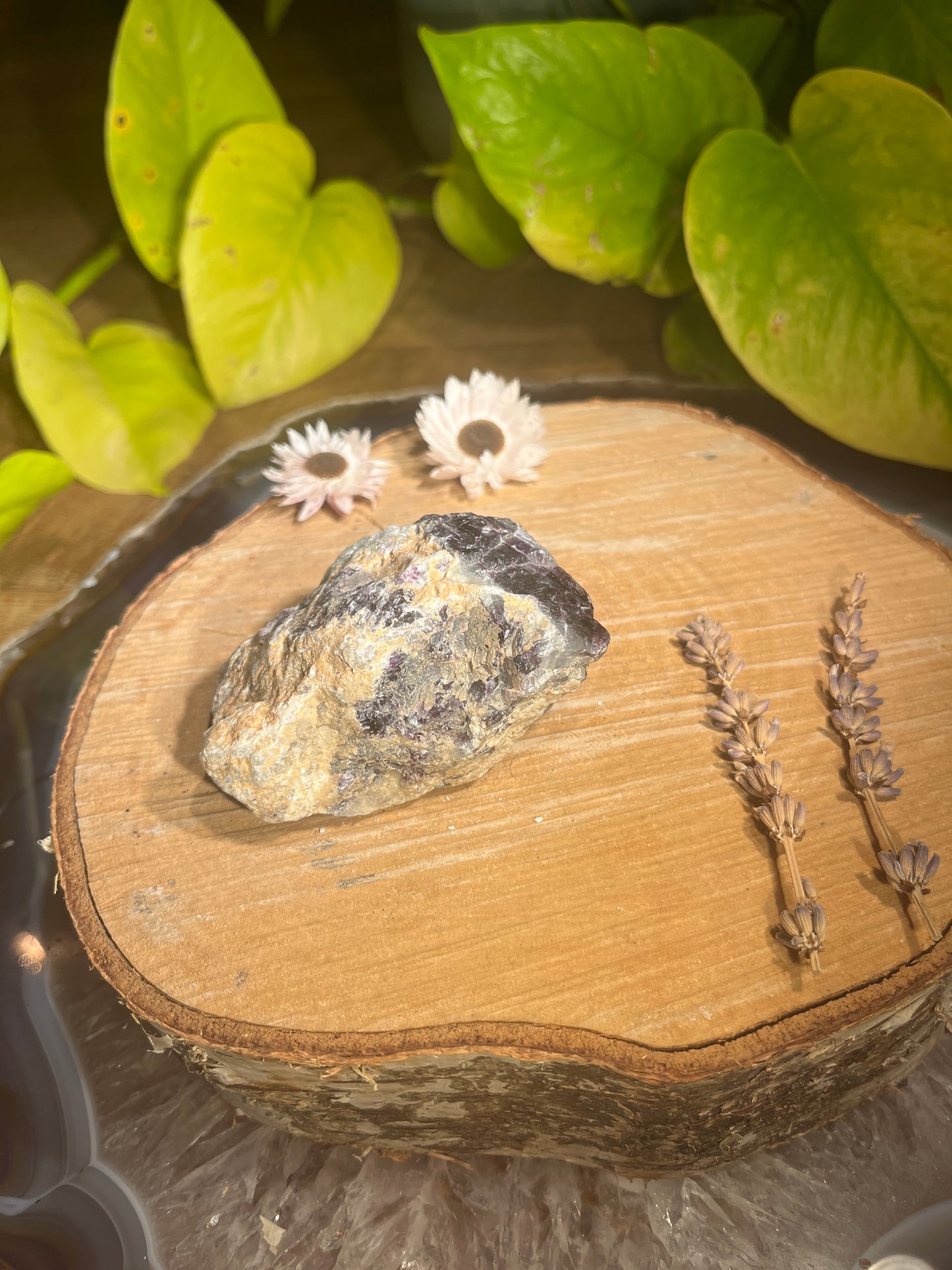 Regenboog fluoriet ruw