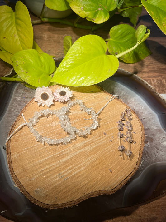 Bergkristal splitarmband